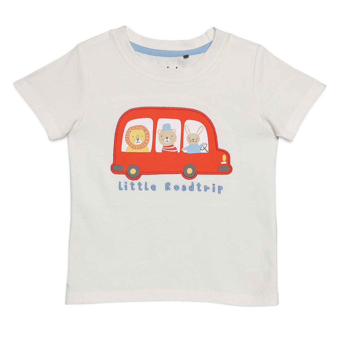 Baby Boys Little Roadtrip Print T-Shirt and Shorts Set, Red and White