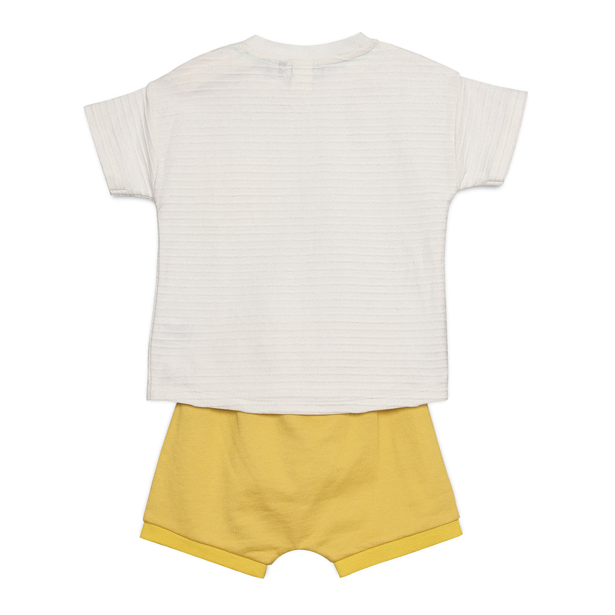 Baby Boys Lion Car Pocket T-Shirt and Shorts Set, Yellow