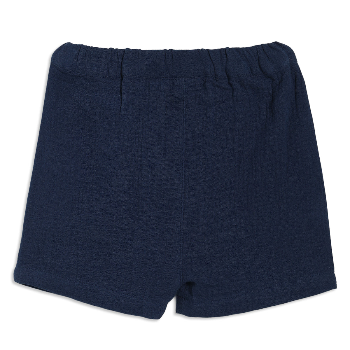 Baby Boys Solid Shirt and Shorts Set, Navy Blue