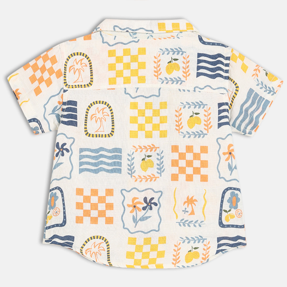 Baby Boys Printed Shirt And Shorts Set Pack Of 2, Multicolour