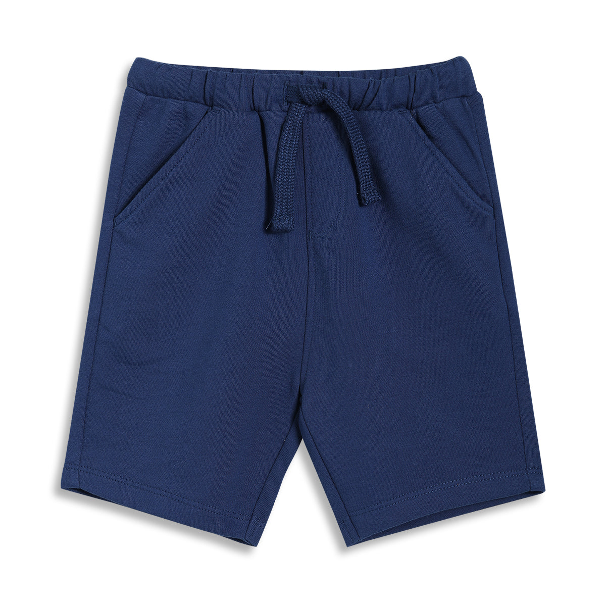 Baby Boys Striped T-Shirt and Shorts Set, Pack of 1, Navy Blue with Red and White