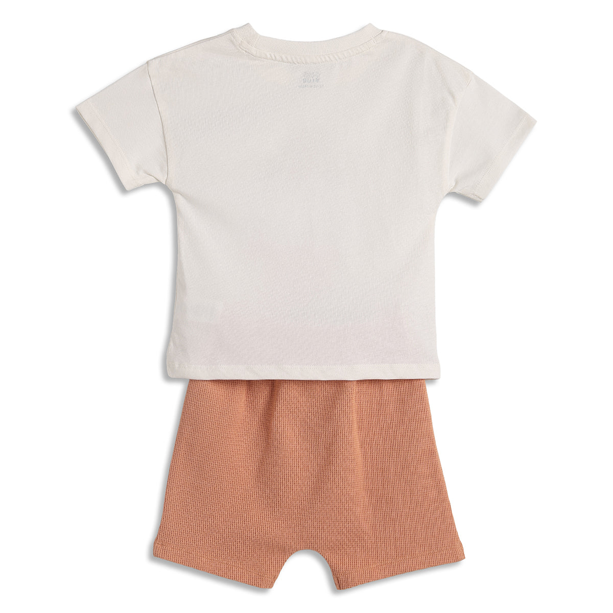 Baby Boys Rodeo Print T-Shirt and Shorts Set, Off White and Brown