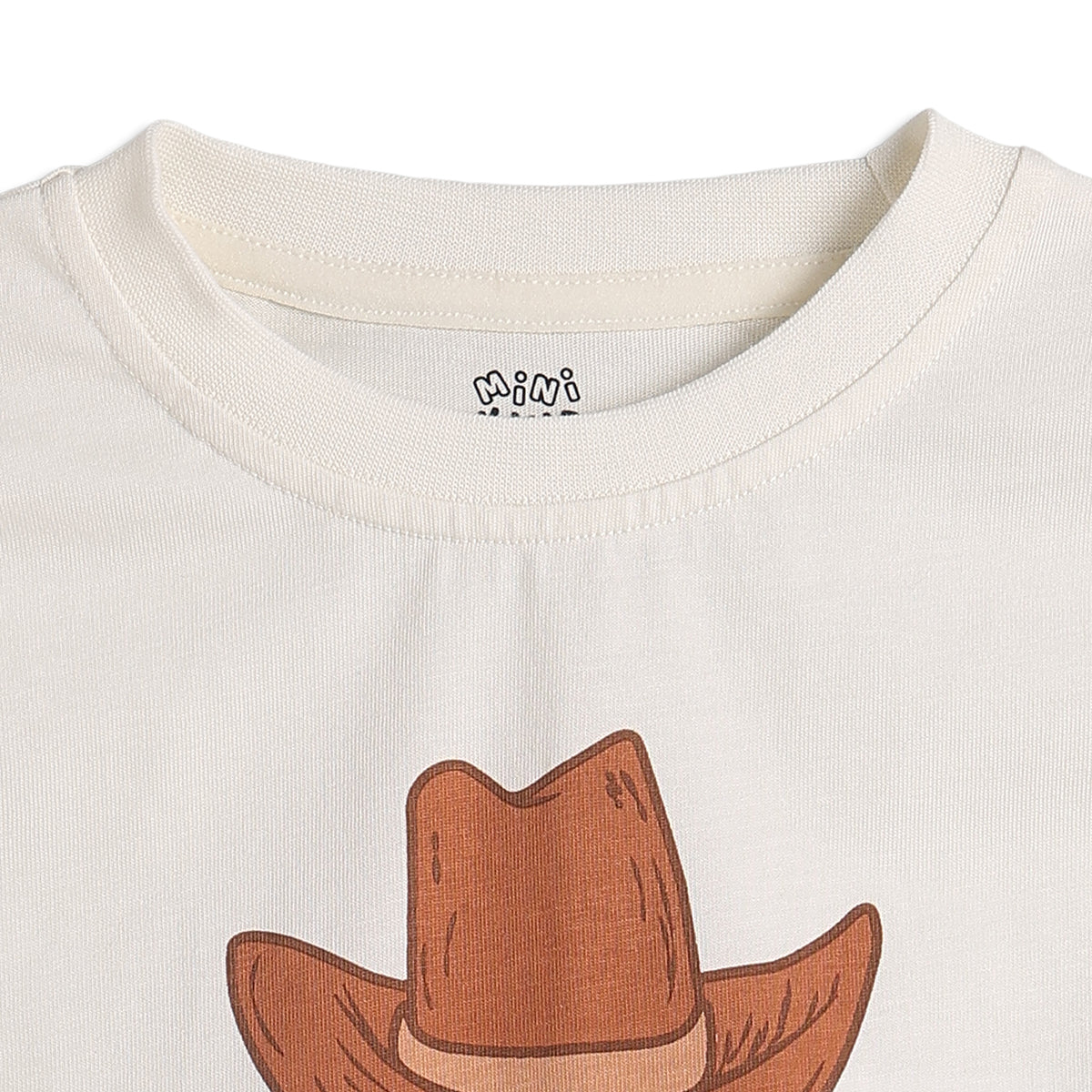 Baby Boys Rodeo Print T-Shirt and Shorts Set, Off White and Brown