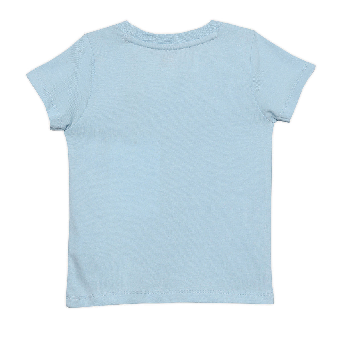 Baby Boys Smiley Print Top and Wavy Shorts Set, Light Blue