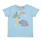 Baby Boys Dinosaur Print T-Shirt, Blue