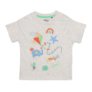Baby Boys “Cool” Graphic Printed T-Shirt, Grey