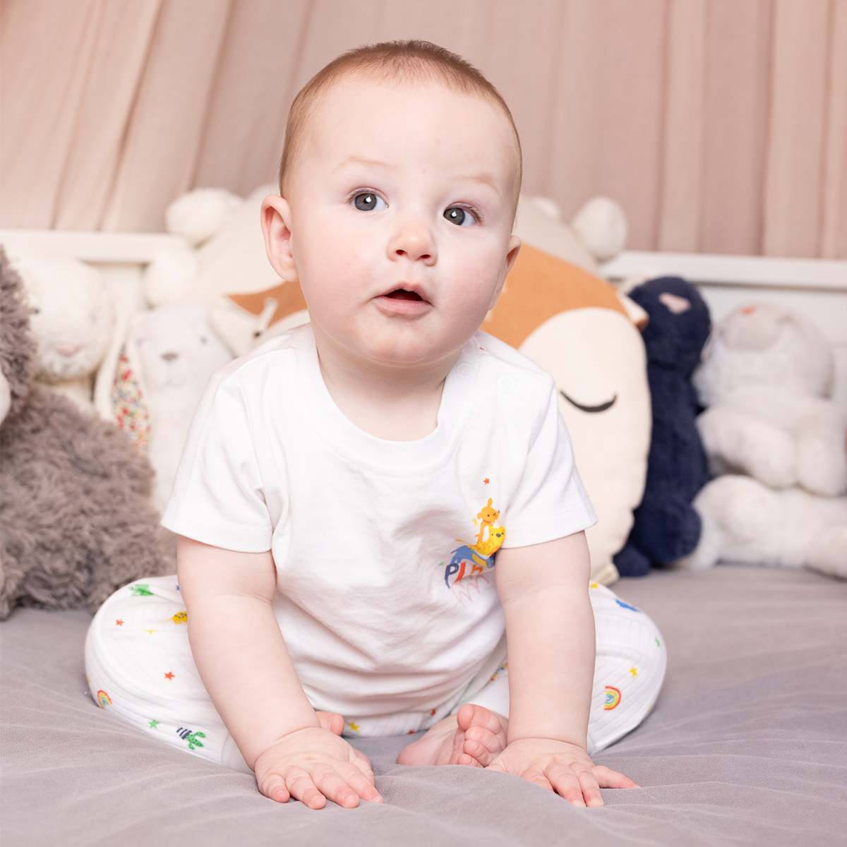 Baby Boys Printed & Solid Knit Bottoms Pack of 3, Multicolor