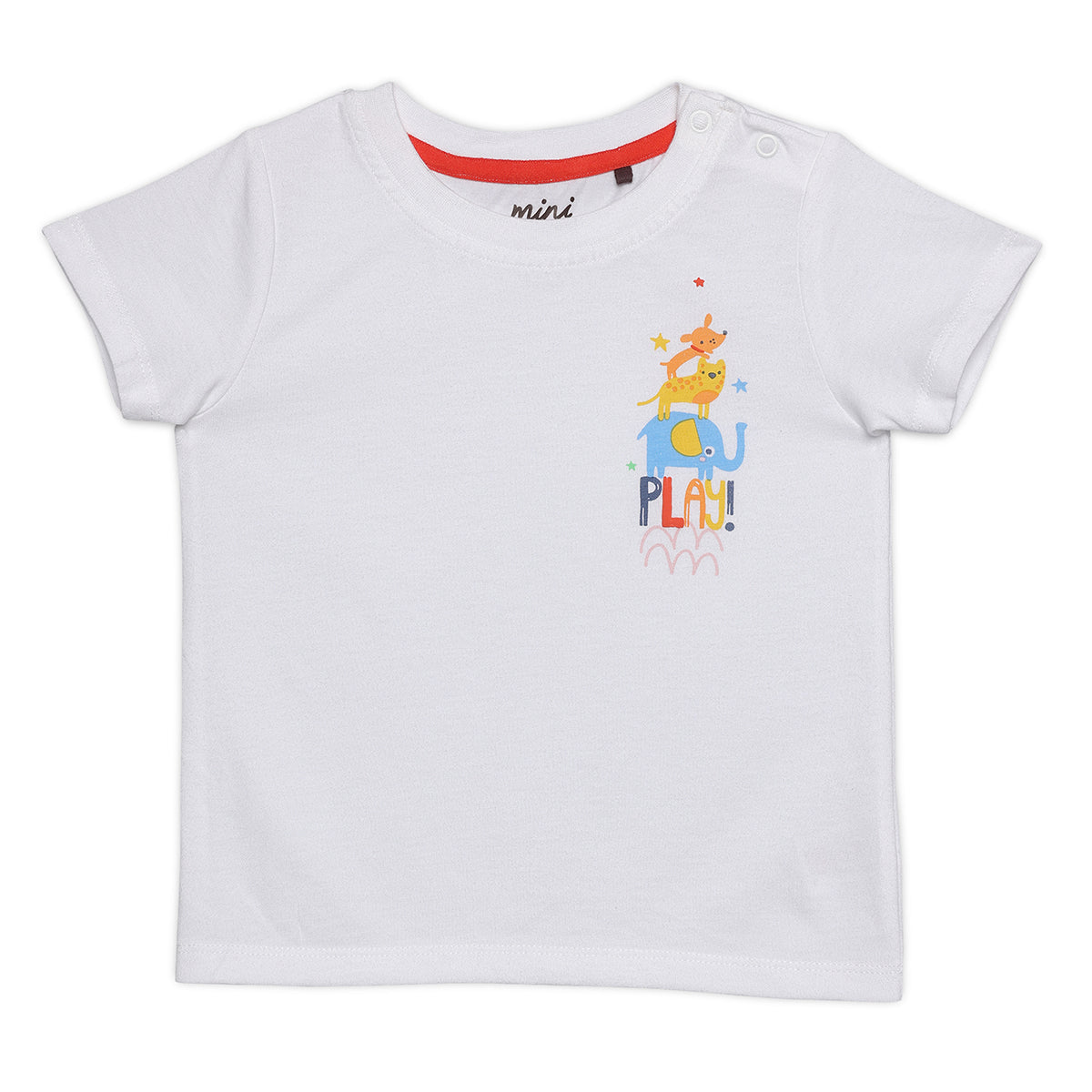 Baby Boys Printed & Striped T-Shirts Pack of 3, Multicolor