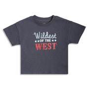 Boys Graphic Print T-Shirt, Charcoal Grey