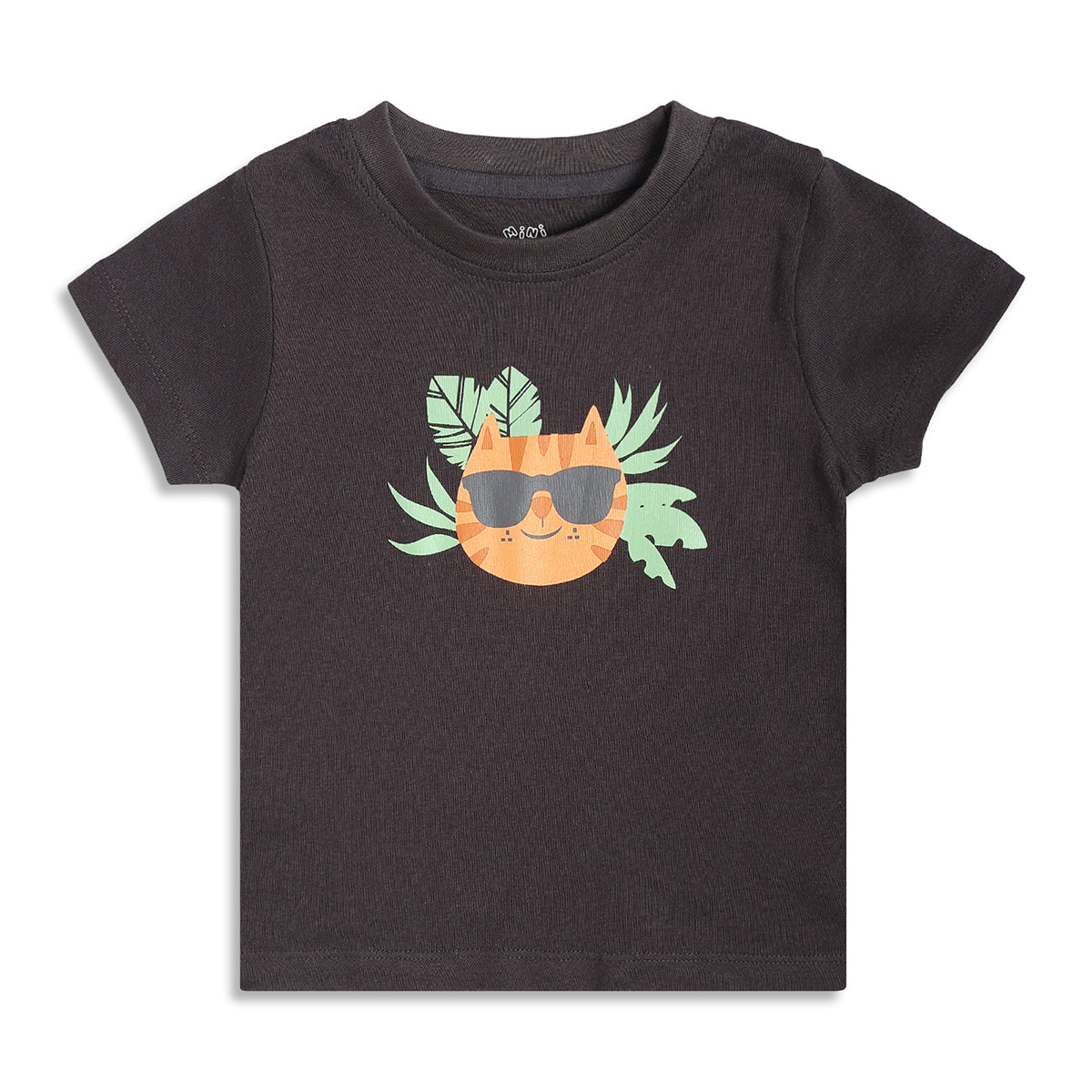 Boys Graphic Print T-Shirt, Black