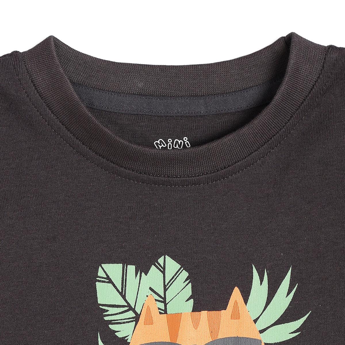Boys Graphic Print T-Shirt, Black