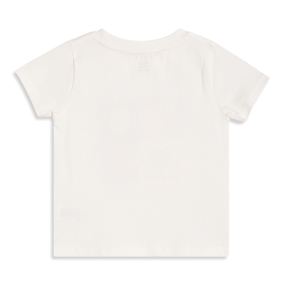 Baby Boys Off White Cotton Printed T-Shirt Regular Fit Casual Wear