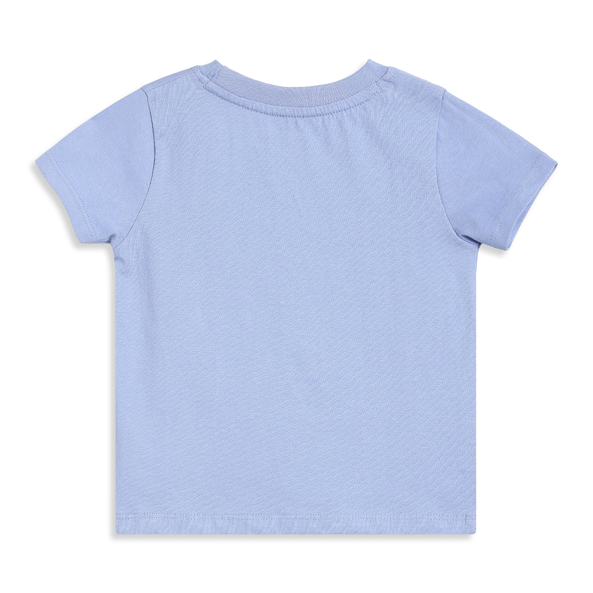 Baby Boys Blue Cotton Printed T-Shirt Regular Fit Casual Wear