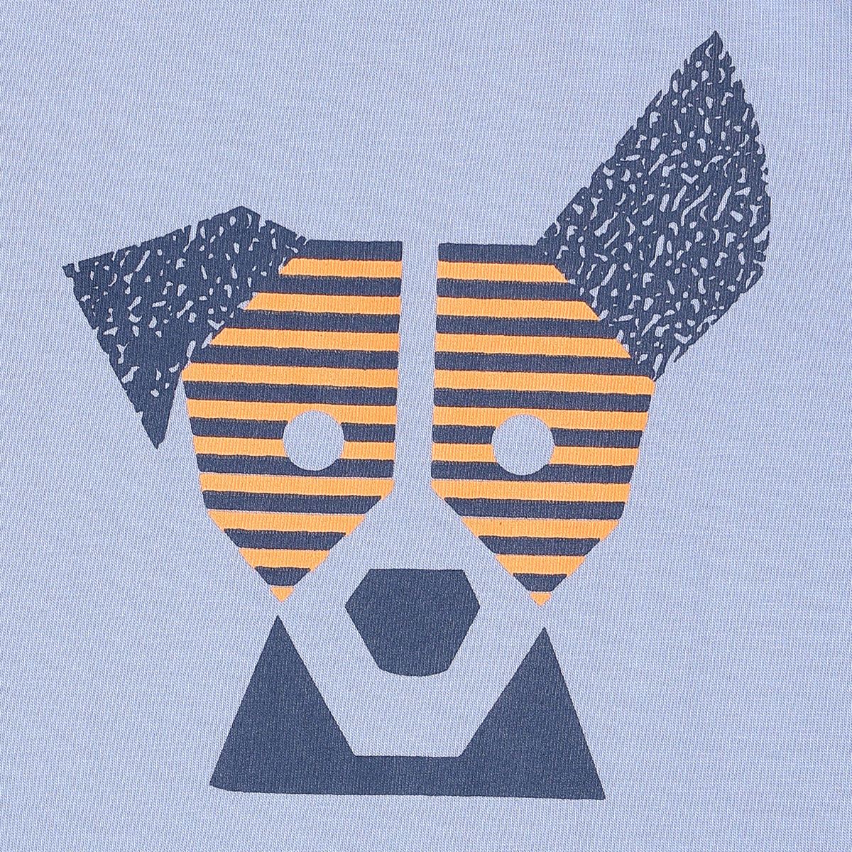 Baby Boys Blue Cotton Printed T-Shirt Regular Fit Casual Wear