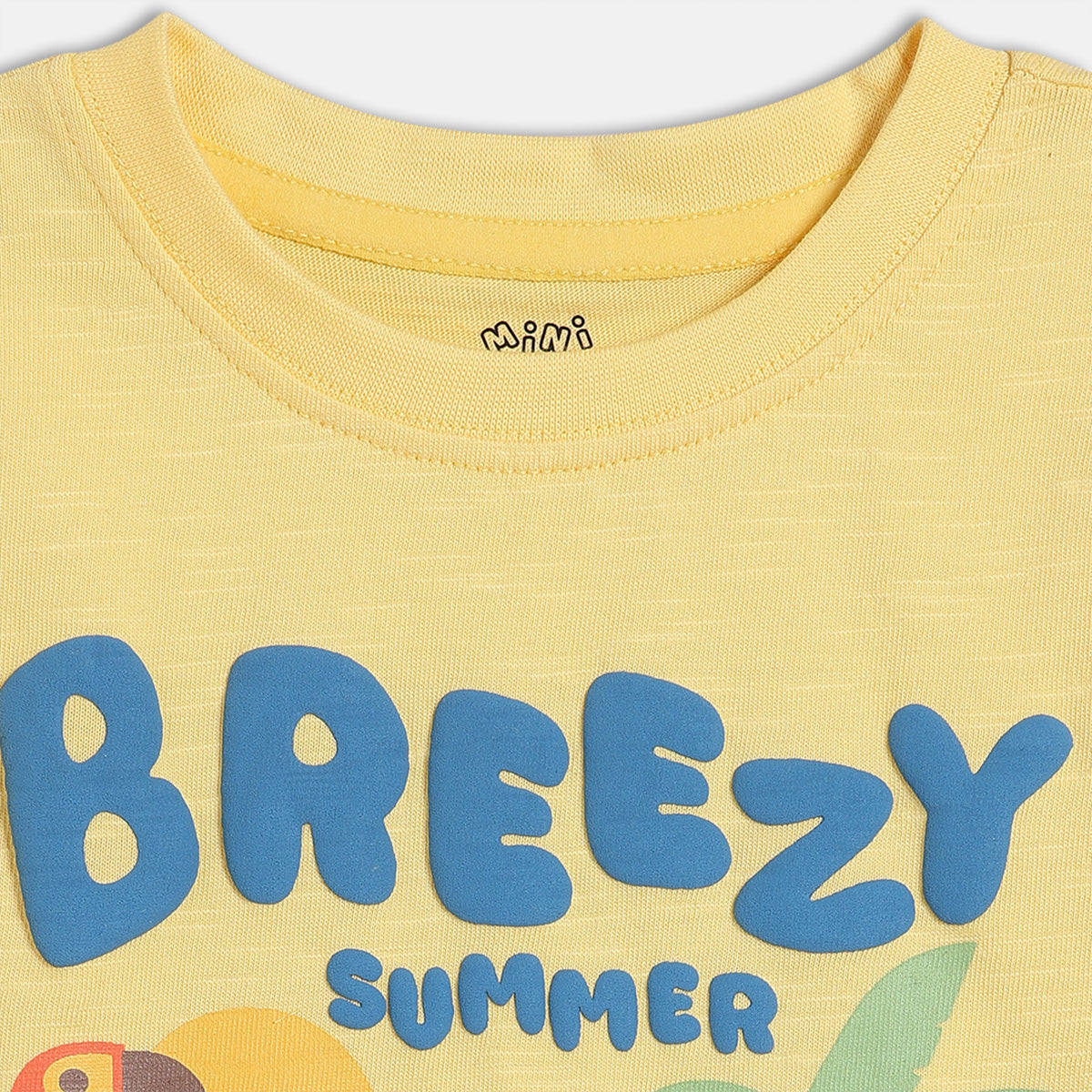 Baby Boys Summer Graphic Print T-Shirt, Yellow