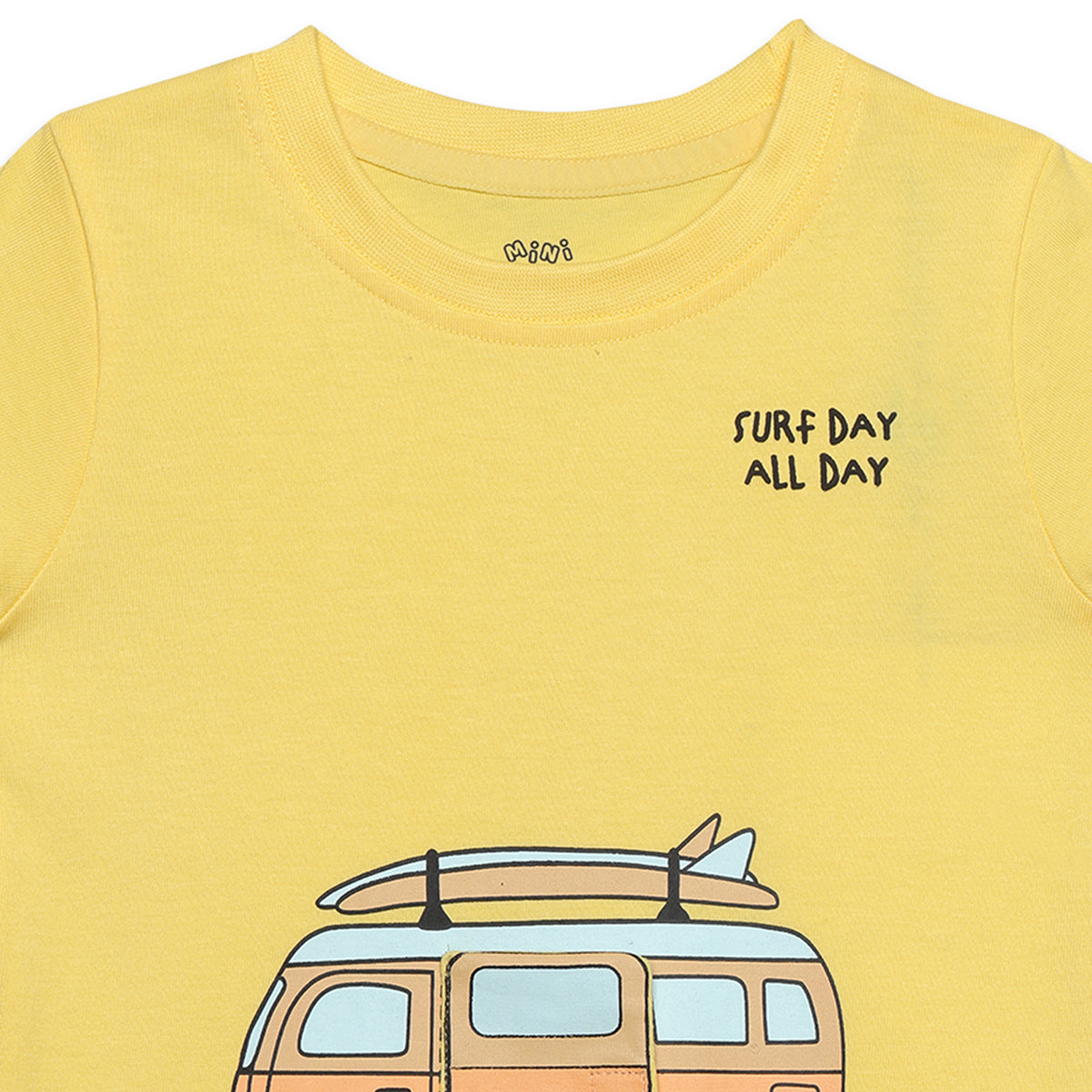 Baby Boys Graphic Print T-Shirt, Yellow