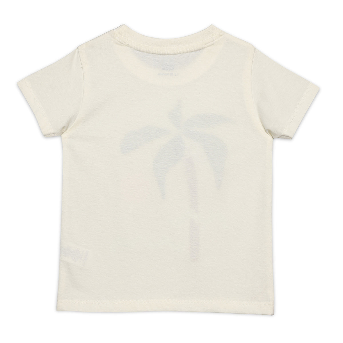 Baby Boys Textured Palm Tree Applique T-Shirt, Cream