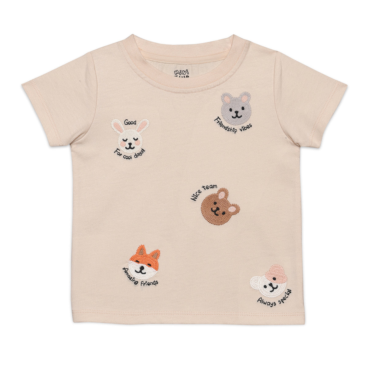 Baby Boys Animal Print T-shirt, Beige
