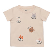 Baby Boys Animal Print T-shirt, Beige
