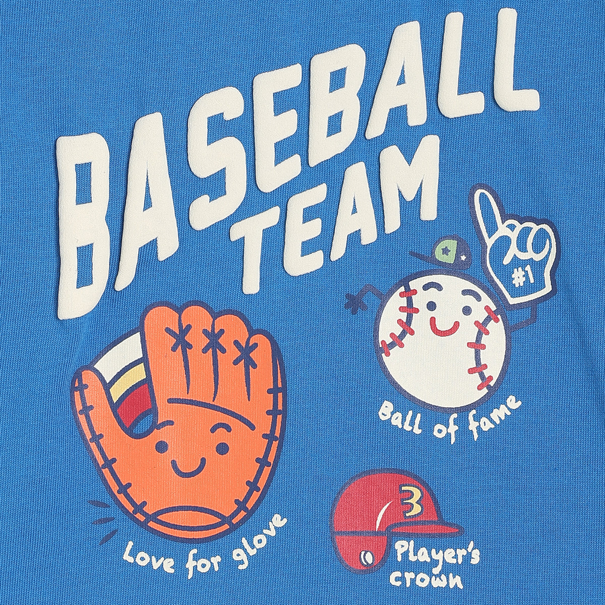 Baby Boys Baseball Print T-Shirt, Blue