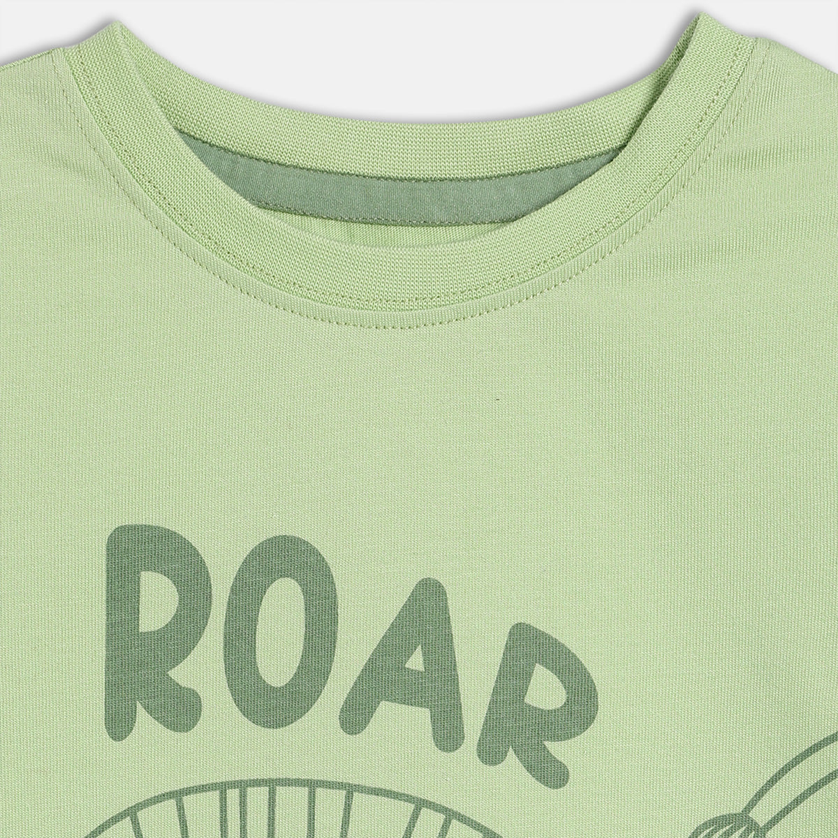 Baby Boys Lion Print T-Shirt, Light Green
