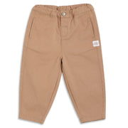 Baby Boys Solid Woven Pants, Beige