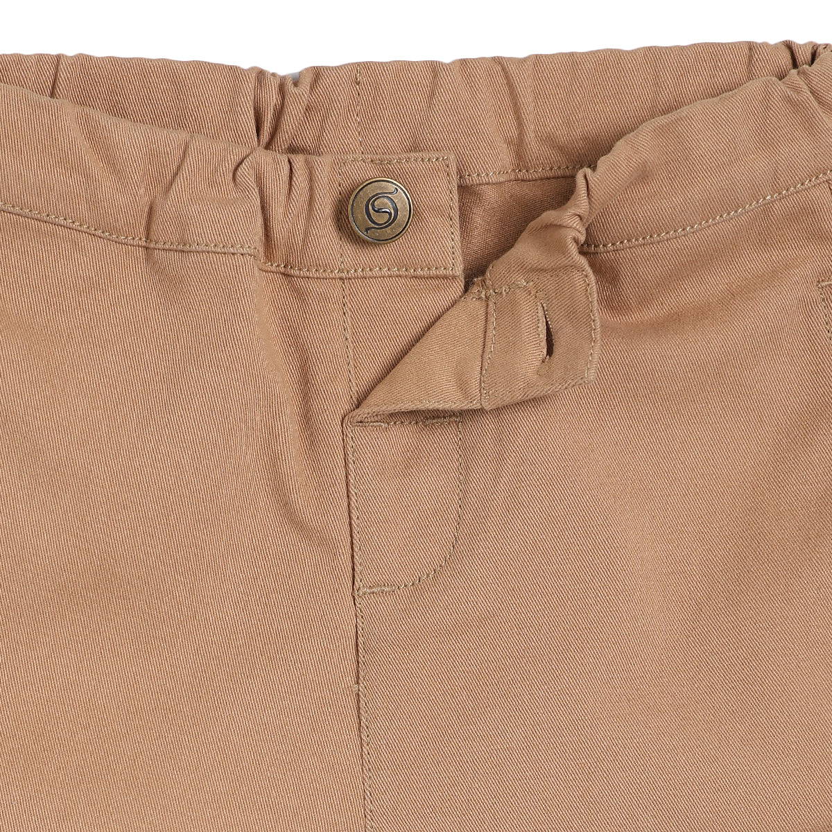 Baby Boys Solid Woven Pants, Beige
