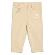 Baby Boys Solid Woven Pants, Beige