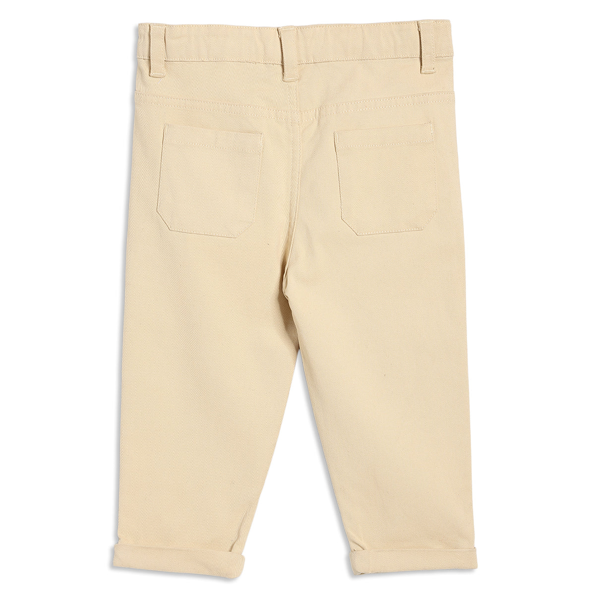 Baby Boys Solid Woven Pants, Beige