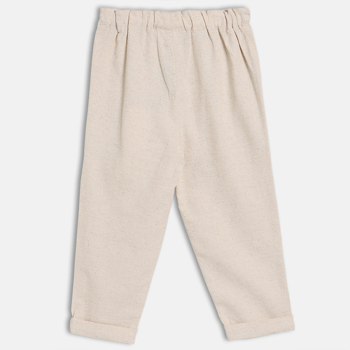 Baby Boys Solid Pants, Cream