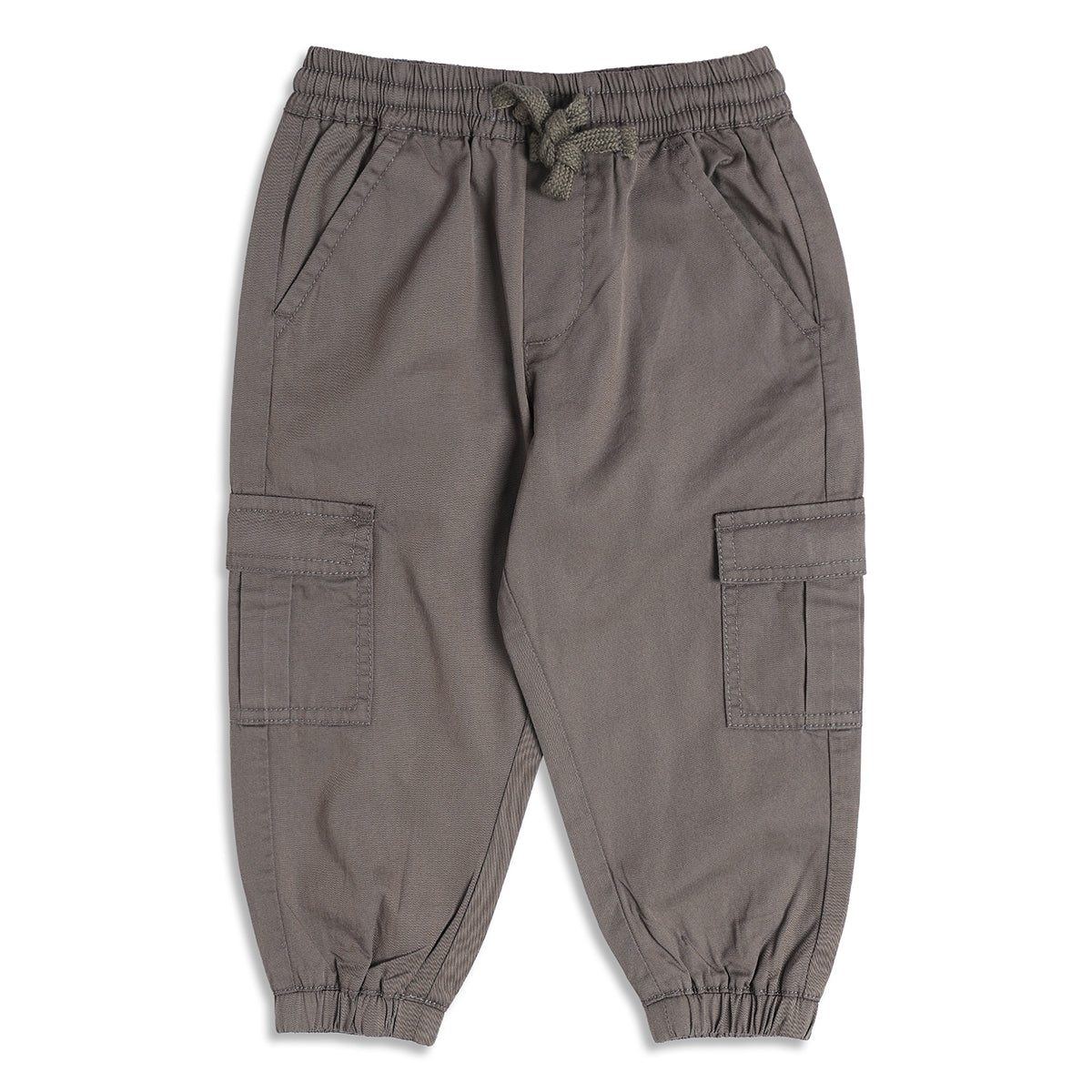 Boys Cargo Jogger Pants With Pocket Detail, Olive