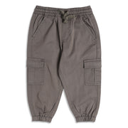 Boys Cargo Jogger Pants With Pocket Detail, Olive