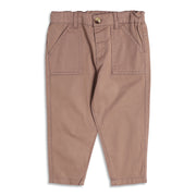 Boys Solid Casual Trousers, Green