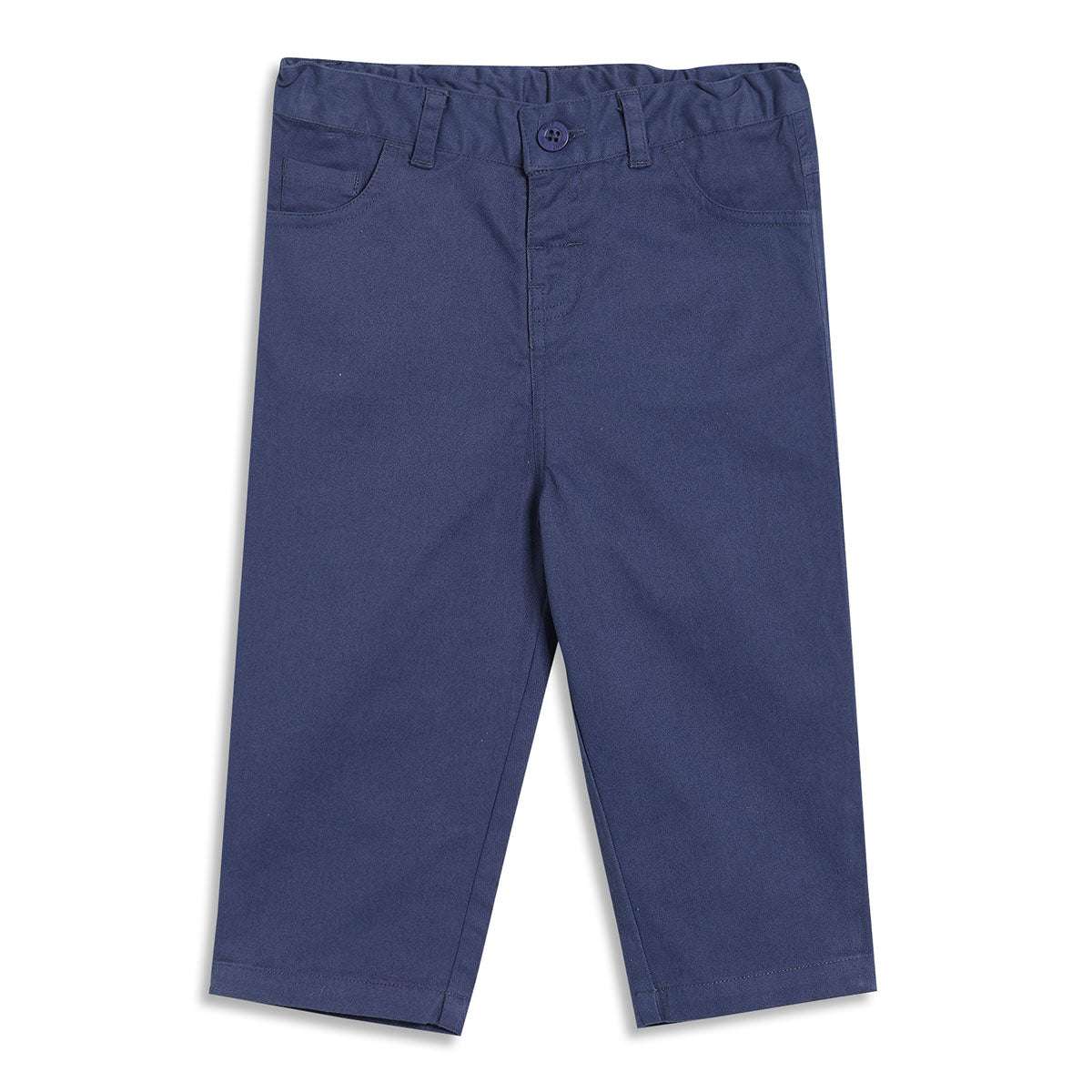 Baby Boys Solid Woven Pants, Navy Blue