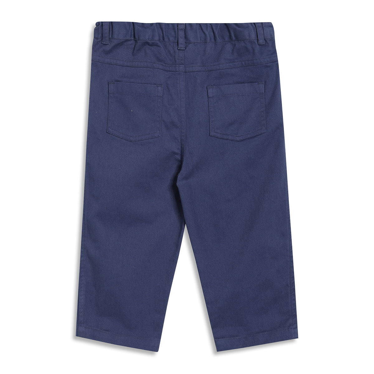 Baby Boys Solid Woven Pants, Navy Blue