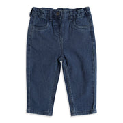 Baby Girls Blue Denim Jeans Regular Fit Casual Bottom Wear
