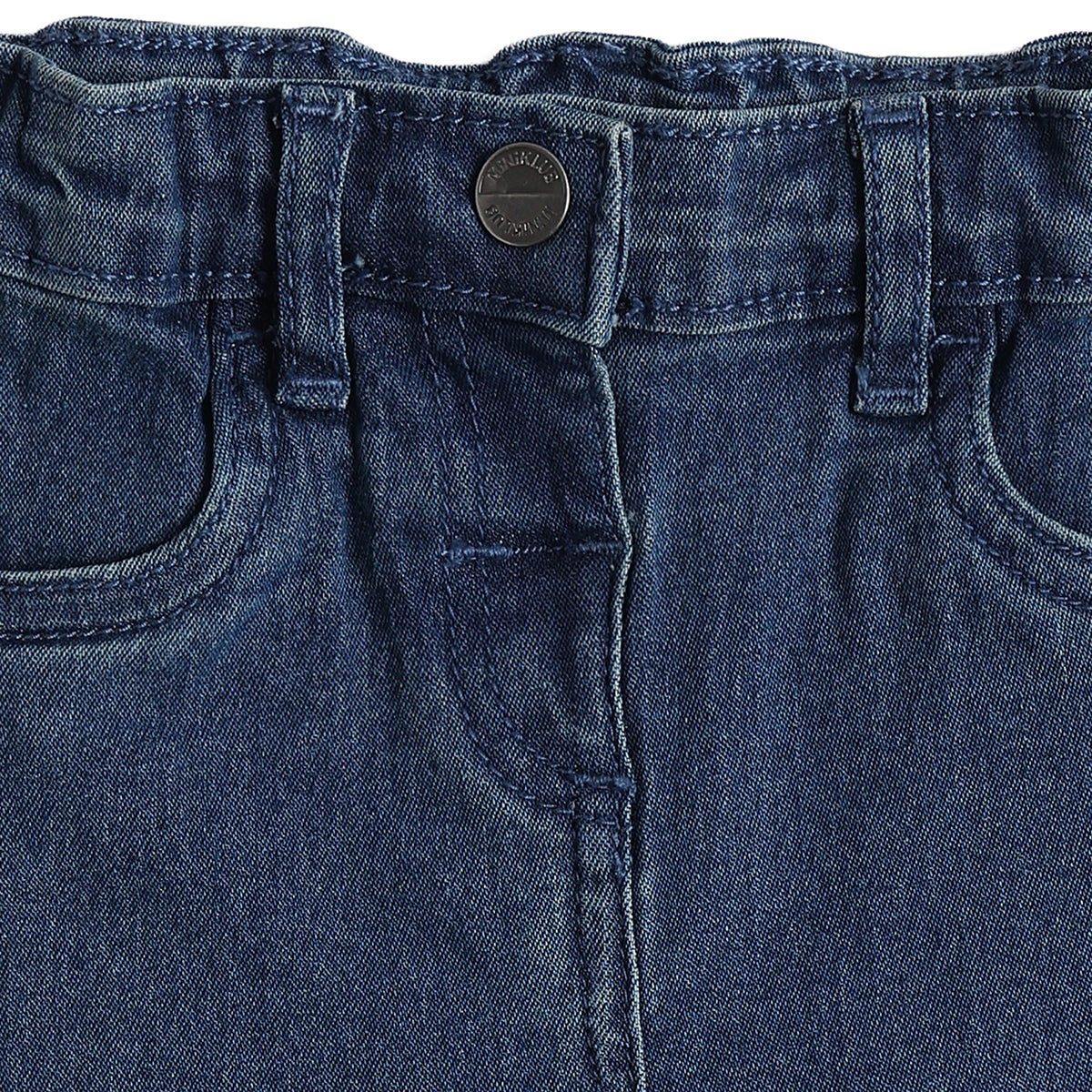 Baby Girls Blue Denim Jeans Regular Fit Casual Bottom Wear
