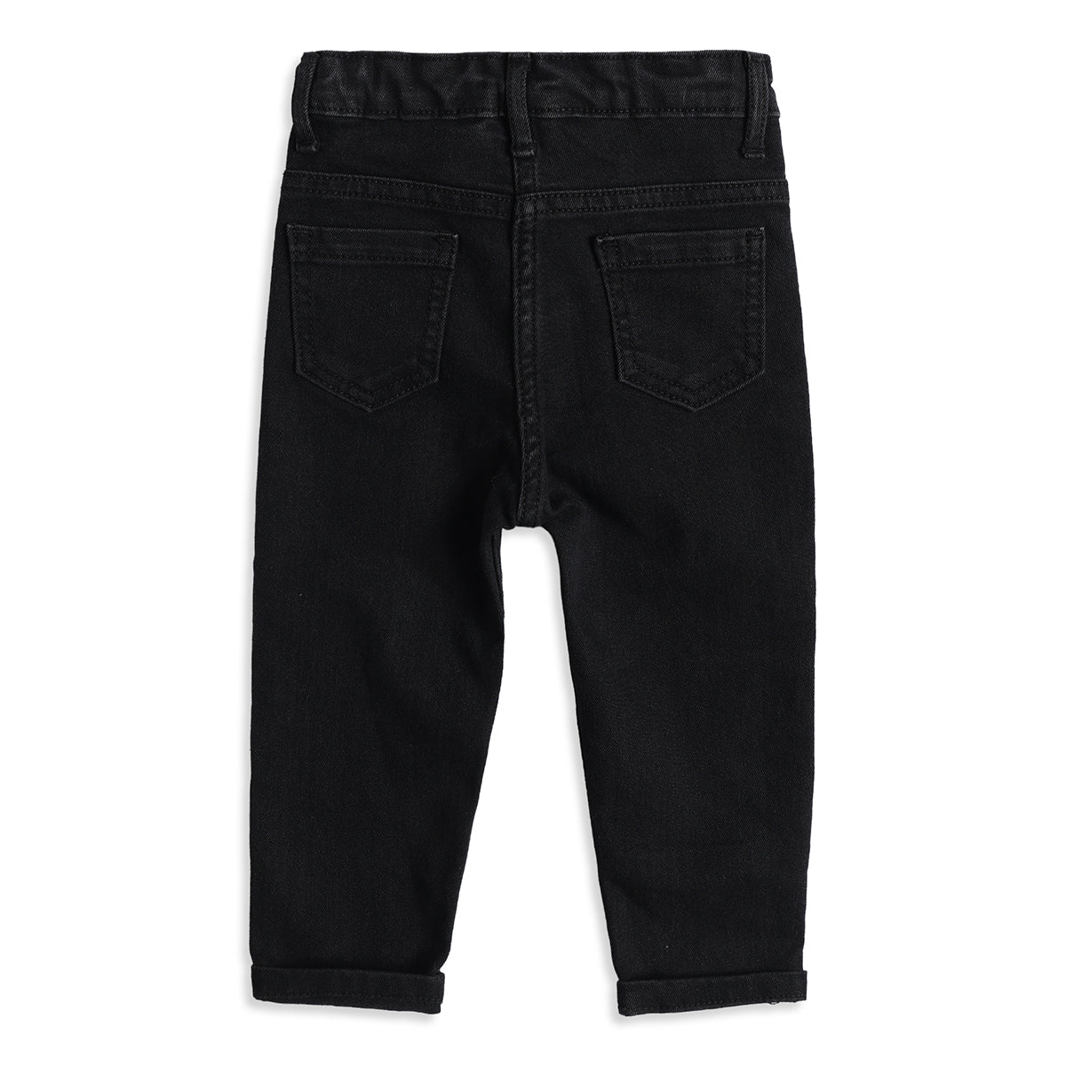 Baby Girls Black Denim Jeans Regular Fit Casual Bottom Wear