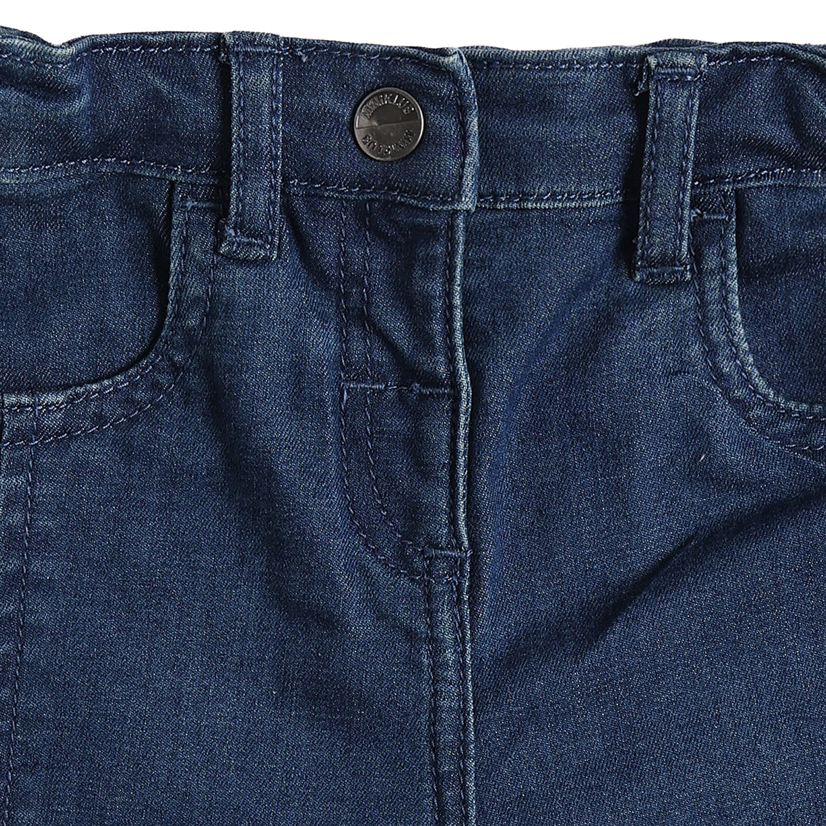 Baby Girls Blue Denim Jeggings Regular Fit Casual Bottom