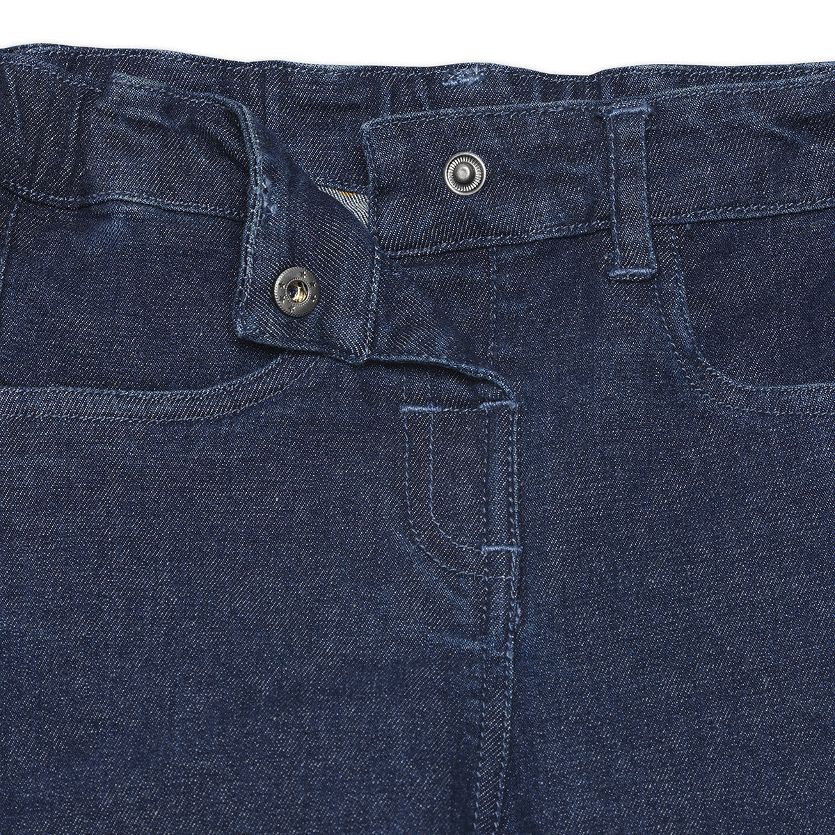 Baby Boys Solid Denim Jeans, Dark Blue