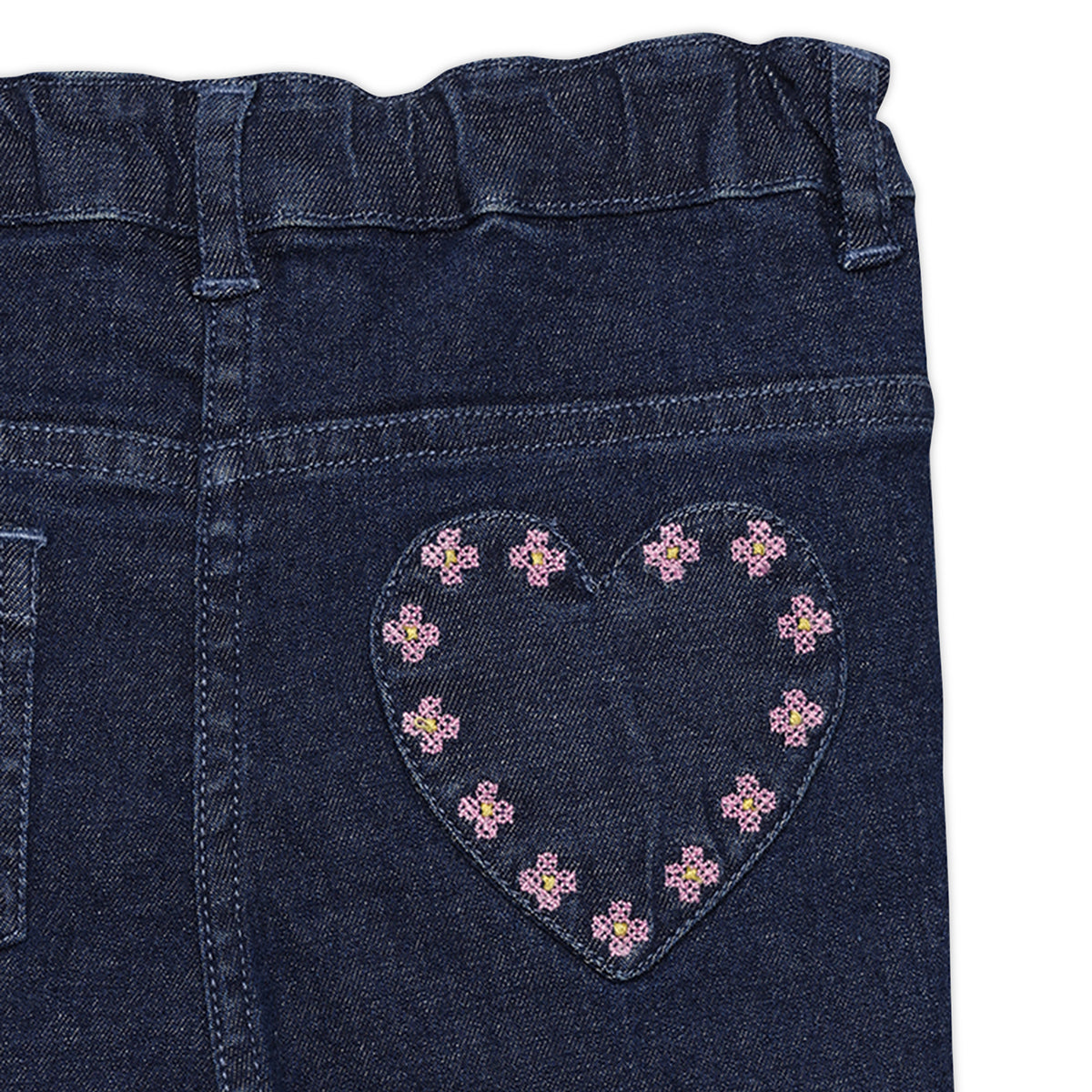 Baby Boys Solid Denim Jeans, Dark Blue