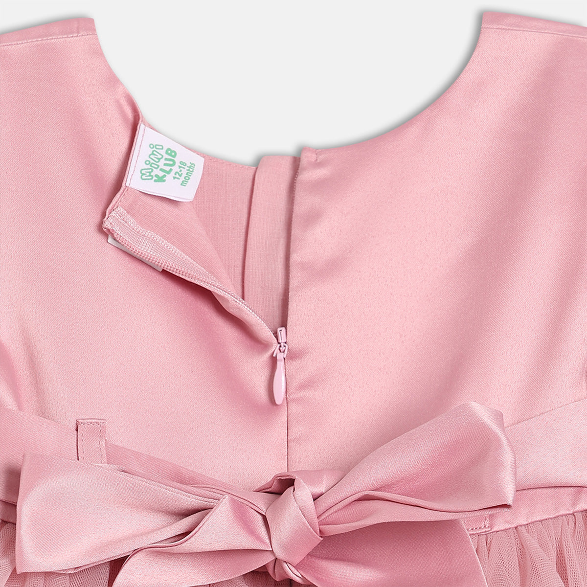 Baby Girls Solid Layered Tulle Party Dress, Pink