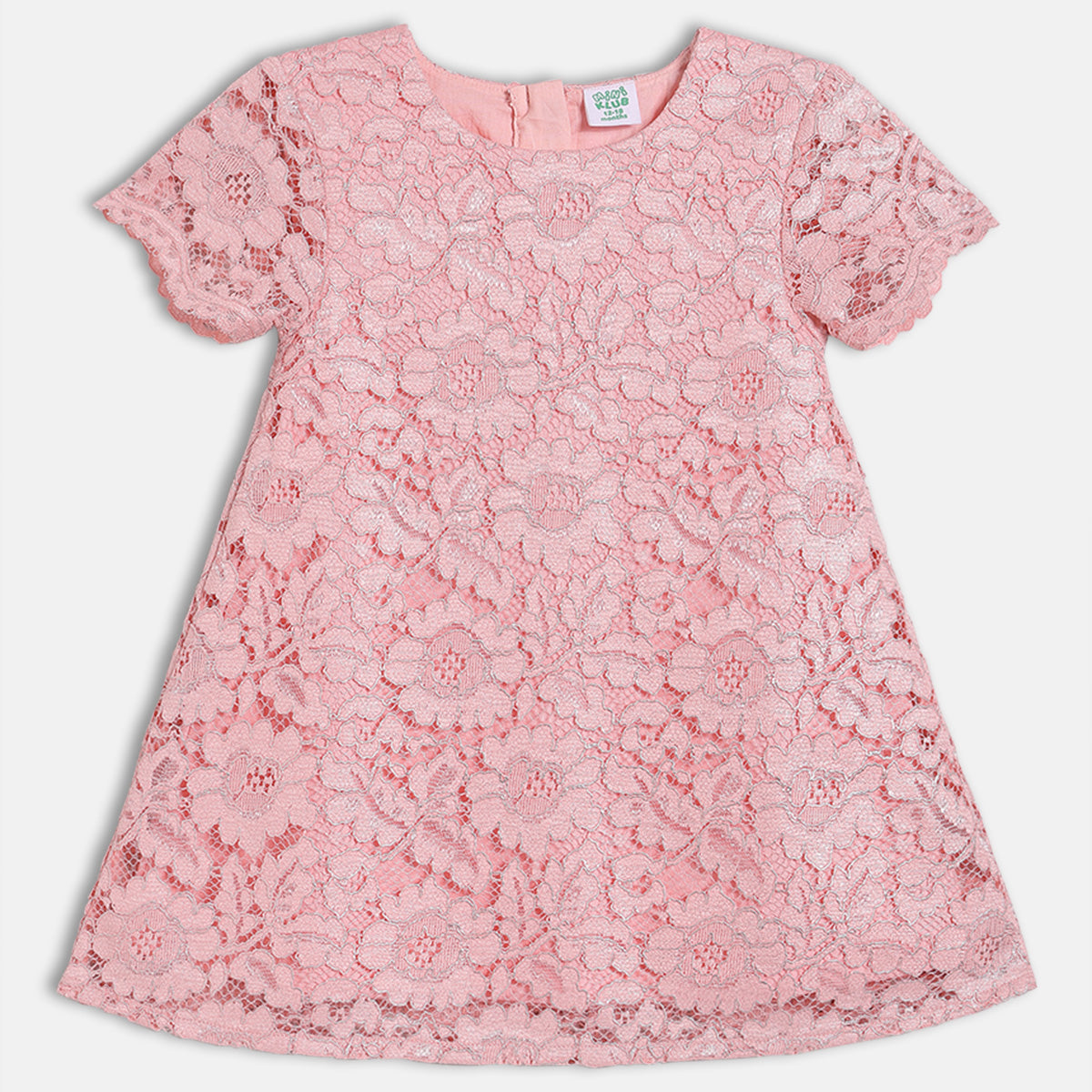 Baby Girls Lace Dress, Pink