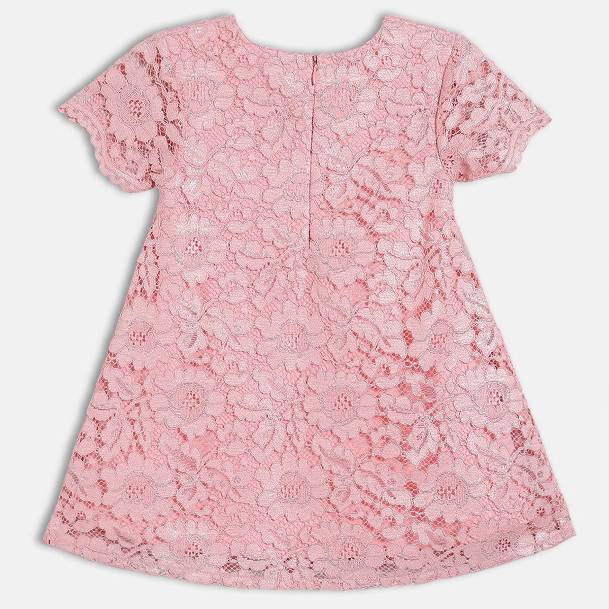 Baby Girls Lace Dress, Pink
