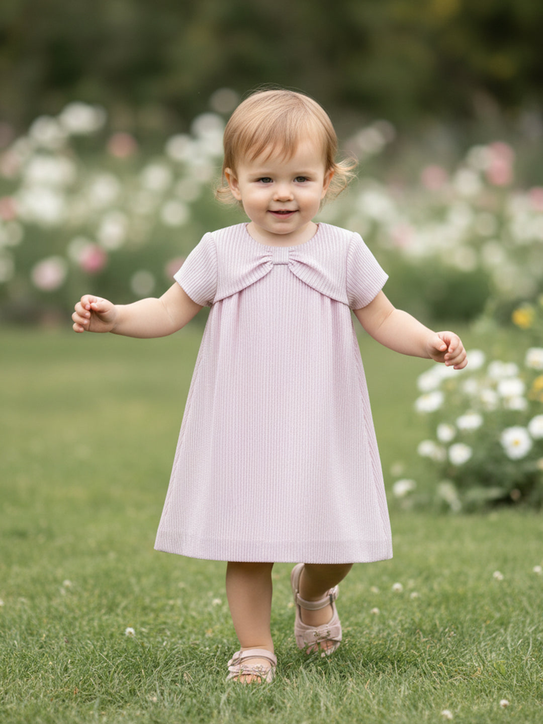 Baby Girls Shimmer Party Dress, Lilac