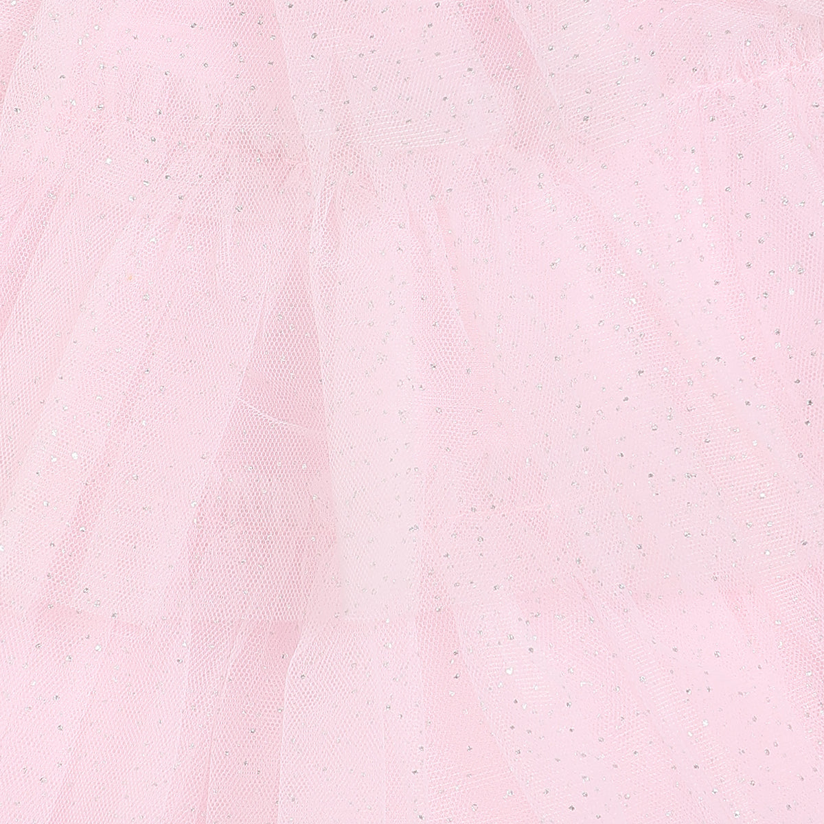 Baby Girls Shimmer Mesh Layered Dress, Light Pink