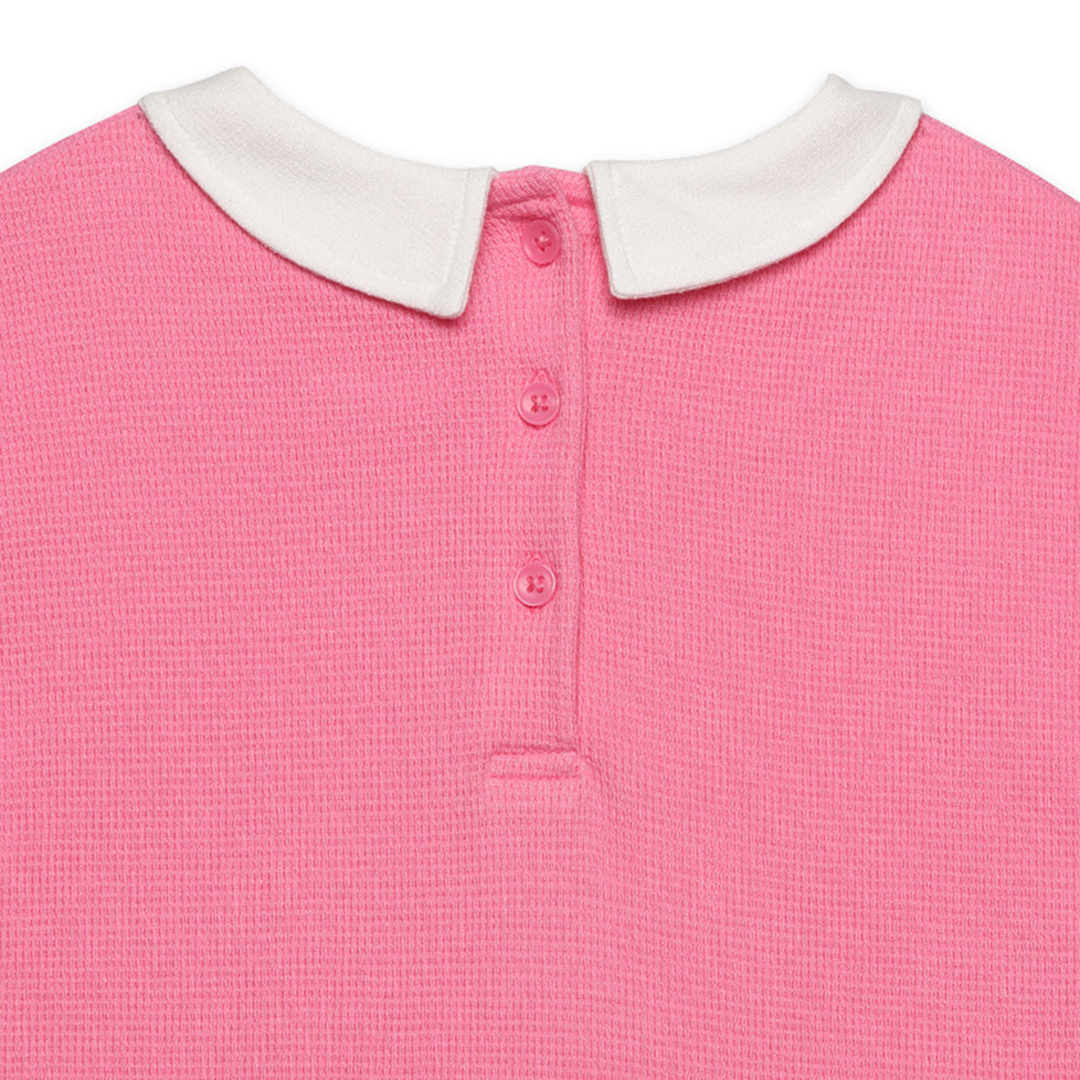 Baby Girls Graphic Polo Collar Dress, Pink