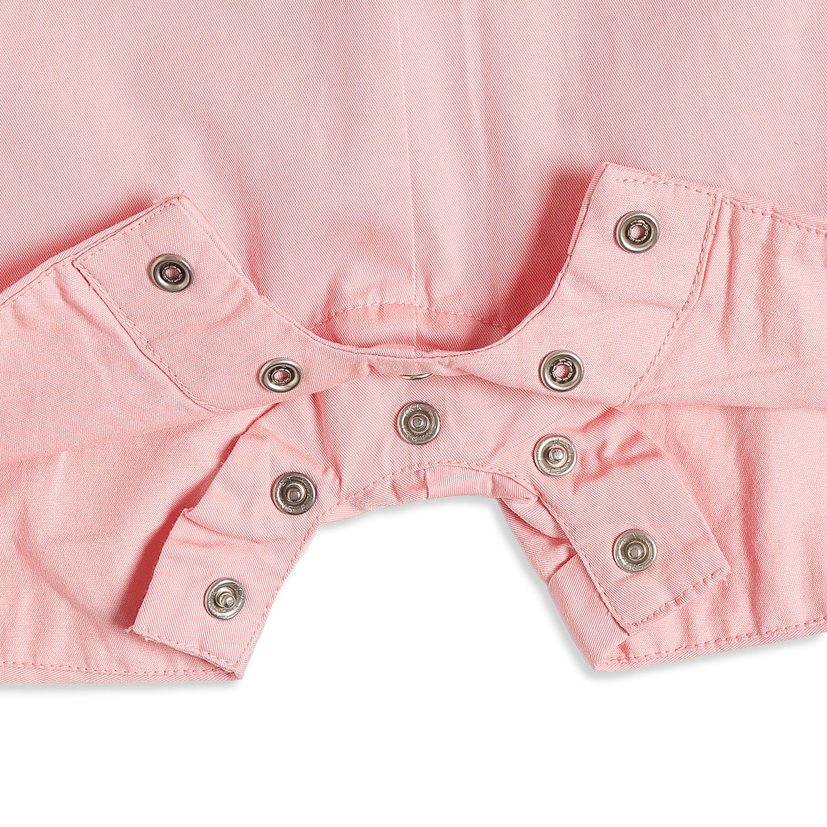 Baby Girls Pink Dungaree Romper with White Flutter Sleeve T-Shirt Casual Outfit Set