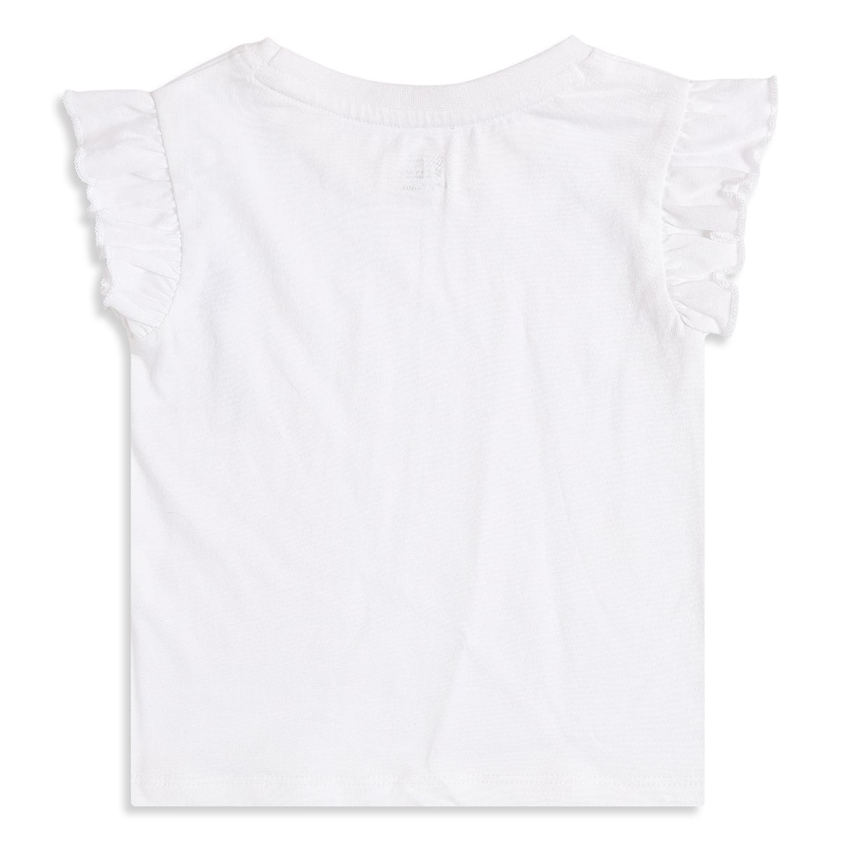 Baby Girls Pink Dungaree Romper with White Flutter Sleeve T-Shirt Casual Outfit Set