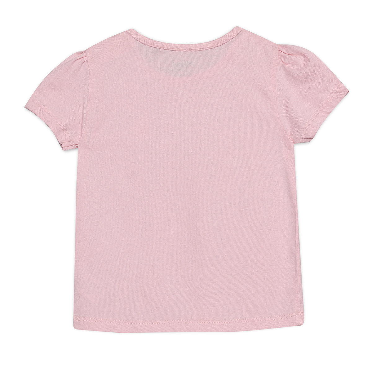 Baby Girls Fruit Print and Solid T-Shirts Pack of 3, Multicolor